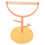 Desktop Bird Perch Plastic And Wood Orange Rack For Birds 1pack 8