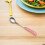 Coffee Mixing Spoons Teaspoons Yellow Ceramic 4pcs 7.5x1x0.4in 5