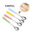 Coffee Mixing Spoons Teaspoons Yellow Ceramic 4pcs 7.5x1x0.4in 7