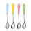 Coffee Mixing Spoons Teaspoons Yellow Ceramic 4pcs 7.5x1x0.4in 1