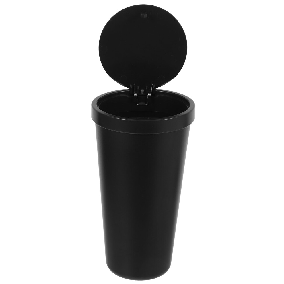 Car Trash Can With Lid Stylish Vehicle Storage Bin 3164262408374