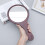 Haircut Mirror Hand Mirror Hand Held Mirror Wooden Handle Mirror 3