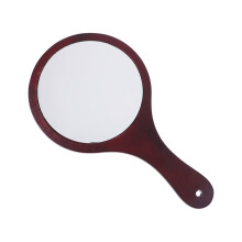 Haircut Mirror Hand Mirror Hand Held Mirror Wooden Handle Mirror