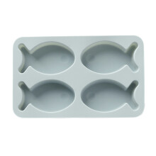 Cube Chocolate Mold Making Cake Molds Blue 1pcs