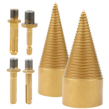 Raindrops Log Splitter Sturdy Cone Drill Bit Plastic 1 Set 3.7x1.6in