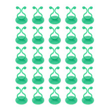 50Pcs Self-Adhesive Garden Plant Climbing Wall Clips For Vines Green