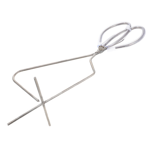 Stainless Dipping Tong Comfortable Grip Home Use Silver 2