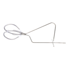 Stainless Dipping Tong Comfortable Grip Home Use Silver