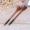 5 Pcs Silverware Spoons Long Honey Wooden Stirring 7