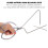 Stainless Dipping Tong Comfortable Grip Home Use Silver 10