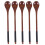 5 Pcs Silverware Spoons Long Honey Wooden Stirring 1