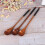 5 Pcs Silverware Spoons Long Honey Wooden Stirring 5
