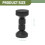 Headboard Stoppers For Wall Plastic Black 2pack 2