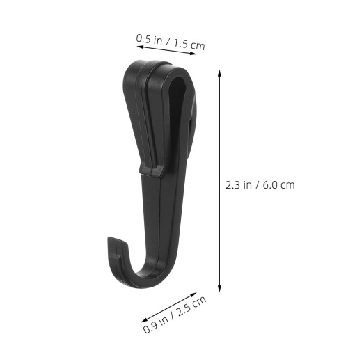 20 Pcs Hard Hat Light Clip Hardhat Headlamp Accessory Black 1