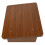 Wood Step Stool Dark Brown Footrest Under Desk 1pack 9
