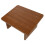 Wood Step Stool Dark Brown Footrest Under Desk 1pack 8