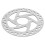 Metal Motorcycle Rounded Rotor Offroad Disc Brake (Silver) 5