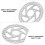 Metal Motorcycle Rounded Rotor Offroad Disc Brake (Silver) 8