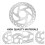 Metal Motorcycle Rounded Rotor Offroad Disc Brake (Silver) 9
