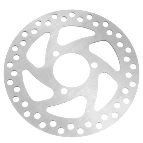 Metal Motorcycle Rounded Rotor Offroad Disc Brake (Silver) 2