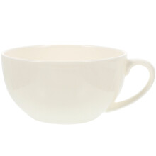 White Breakfast Mug Ceramic Soup Cup Office Large Bowl Camp Coffee