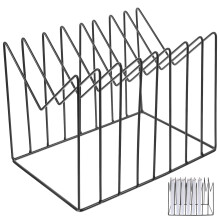 Home Newspaper Shelf Desktop Accessories Black 1pack