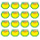 Merchandise Tags Sticker Yellow White Card 50set 10