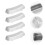4Stk Essstäbchenhalter Silber Tischbesteck Halter Und Ablage 2