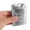 Flask Drinking Small Travel 10.00x6.50x2.50cm Silver 7