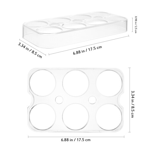 Egg Racks Transparent Plastic 4 Pcs 2