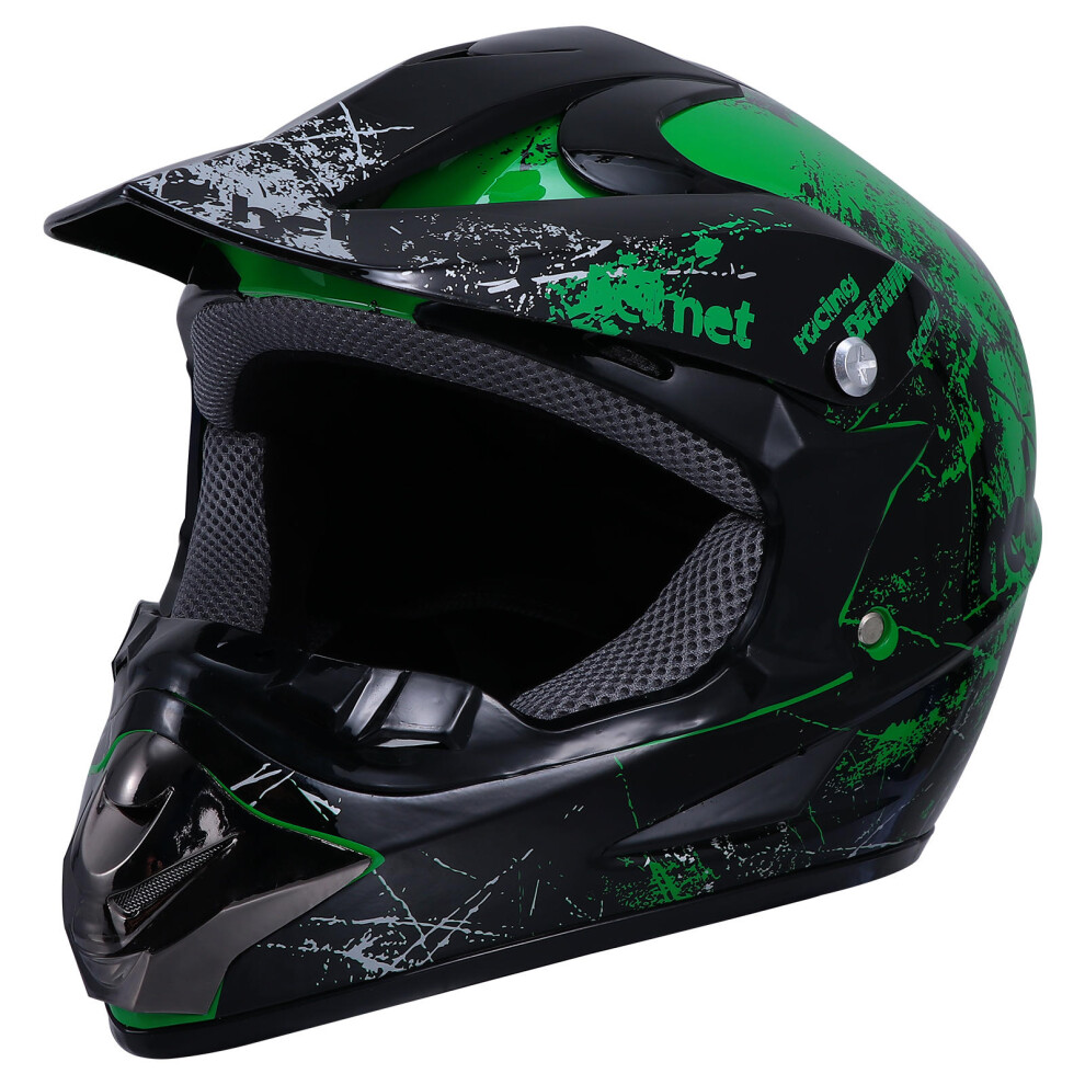 1pc Dirt Bike Motocross Cycling Head Protector Green-image-OPC-PK8PG2N-NEW