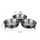 Stainless Steel Poaching Cups Poached Egg Maker Silver 1 Set 8