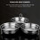 Stainless Steel Poaching Cups Poached Egg Maker Silver 1 Set 11