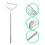 1pc Eyelash Extensions Mirror Makeup Inspection Salon Accessory 3
