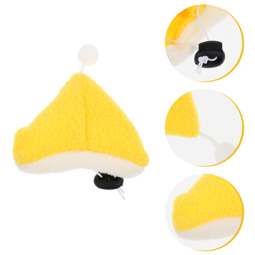 Small Animal Hat For Pets Washable Yellow Round 1pack 1