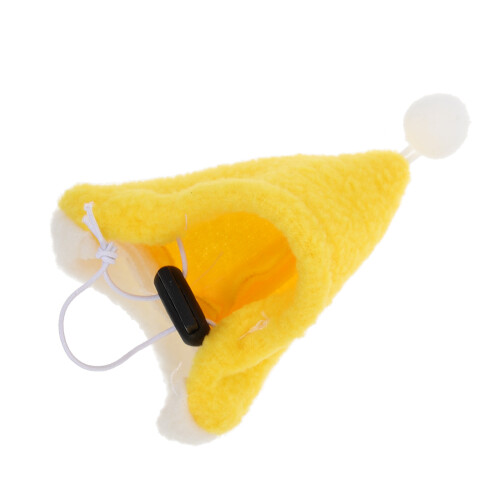 Small Animal Hat For Pets Washable Yellow Round 1pack