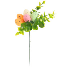 Easter Picks With Plastic Foam And Silk For Holiday Decoration