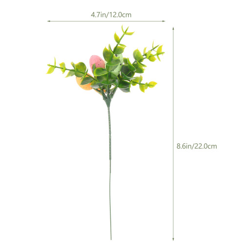Easter Picks With Plastic Foam And Silk For Holiday Decoration 1