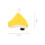 Small Animal Hat For Pets Washable Yellow Round 1pack 8