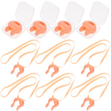 Raindrops  12 Pcs Nose Clip Swimming Plugs Elastic Strap Child