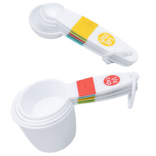 Plastic Measuring Cups And Spoons 1 Set 6.3x3.2x3in