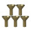 Office Incense Holders Aged Wood 5pcs 2