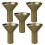 Office Incense Holders Aged Wood 5pcs 11