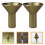 Office Incense Holders Aged Wood 5pcs 3