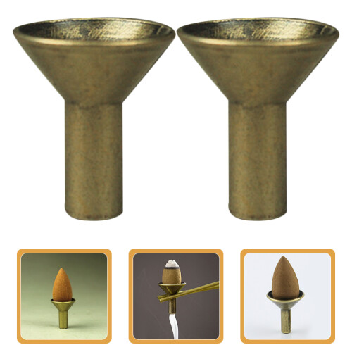 Office Incense Holders Aged Wood 5pcs 2