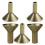 Office Incense Holders Aged Wood 5pcs 8