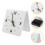 Silent Desk Clock White Acrylic For Home Use Minimalist Style 11