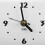 Silent Desk Clock White Acrylic For Home Use Minimalist Style 8