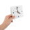 Silent Desk Clock White Acrylic For Home Use Minimalist Style 4