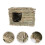 Gymnture Folding Bunny Grass House For Small Animals (Beige) 3